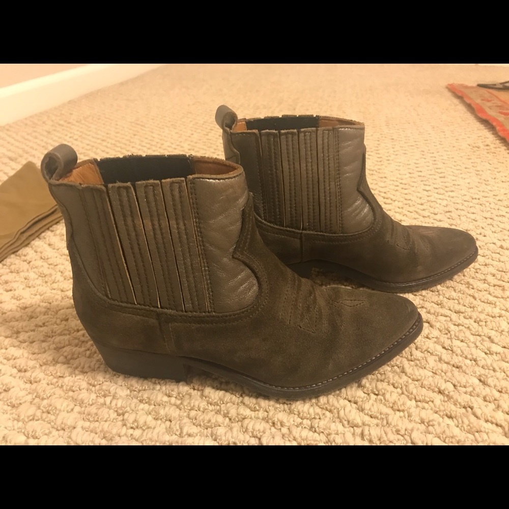 Golden Goose Suede and Leather Western Boots NIB